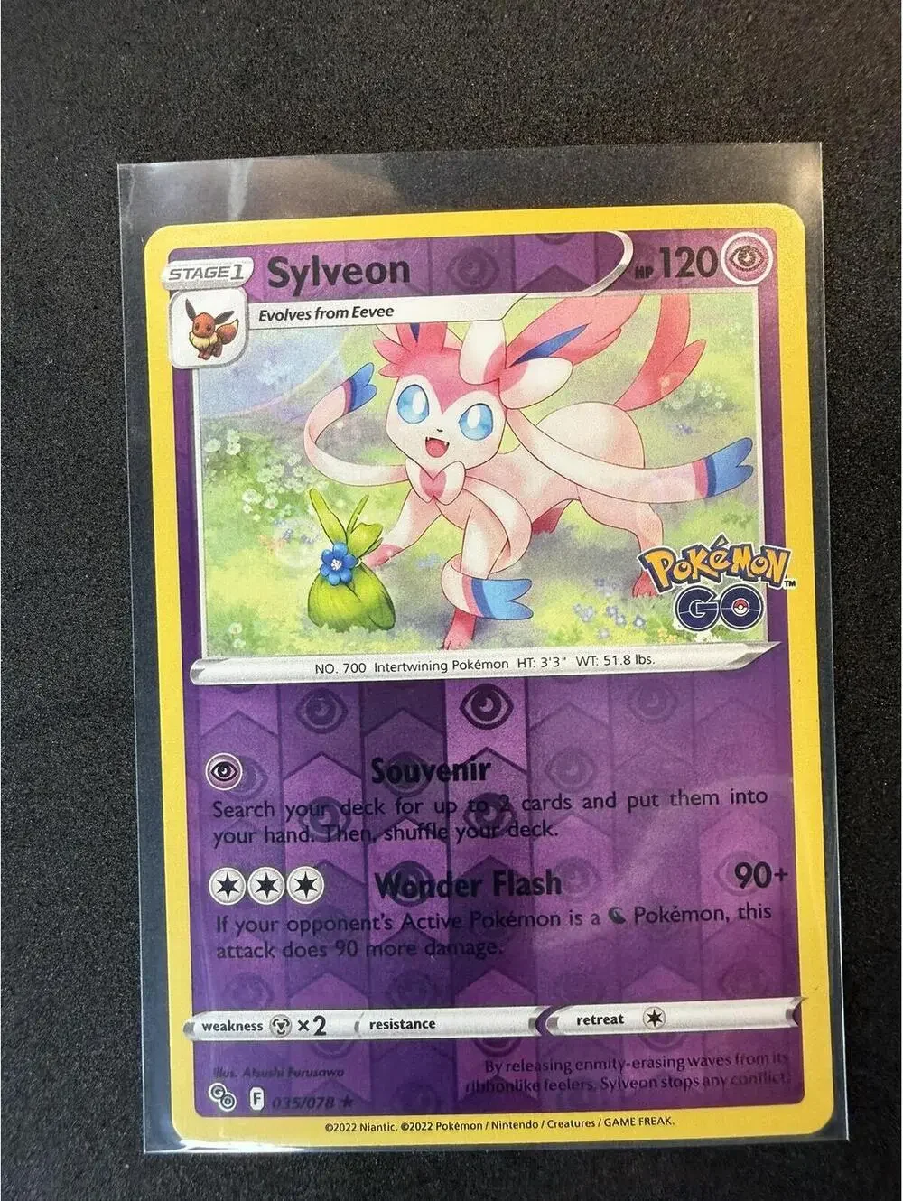Sylveon Pokémon GO reverse holo